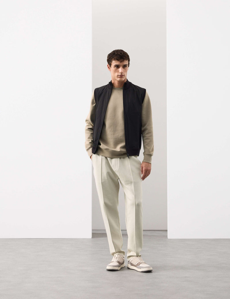 Autograph Cotton Rich Pintuck Straight Leg Joggers - British product