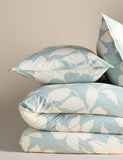 Cotton-rich silhouette floral bedding set - British product