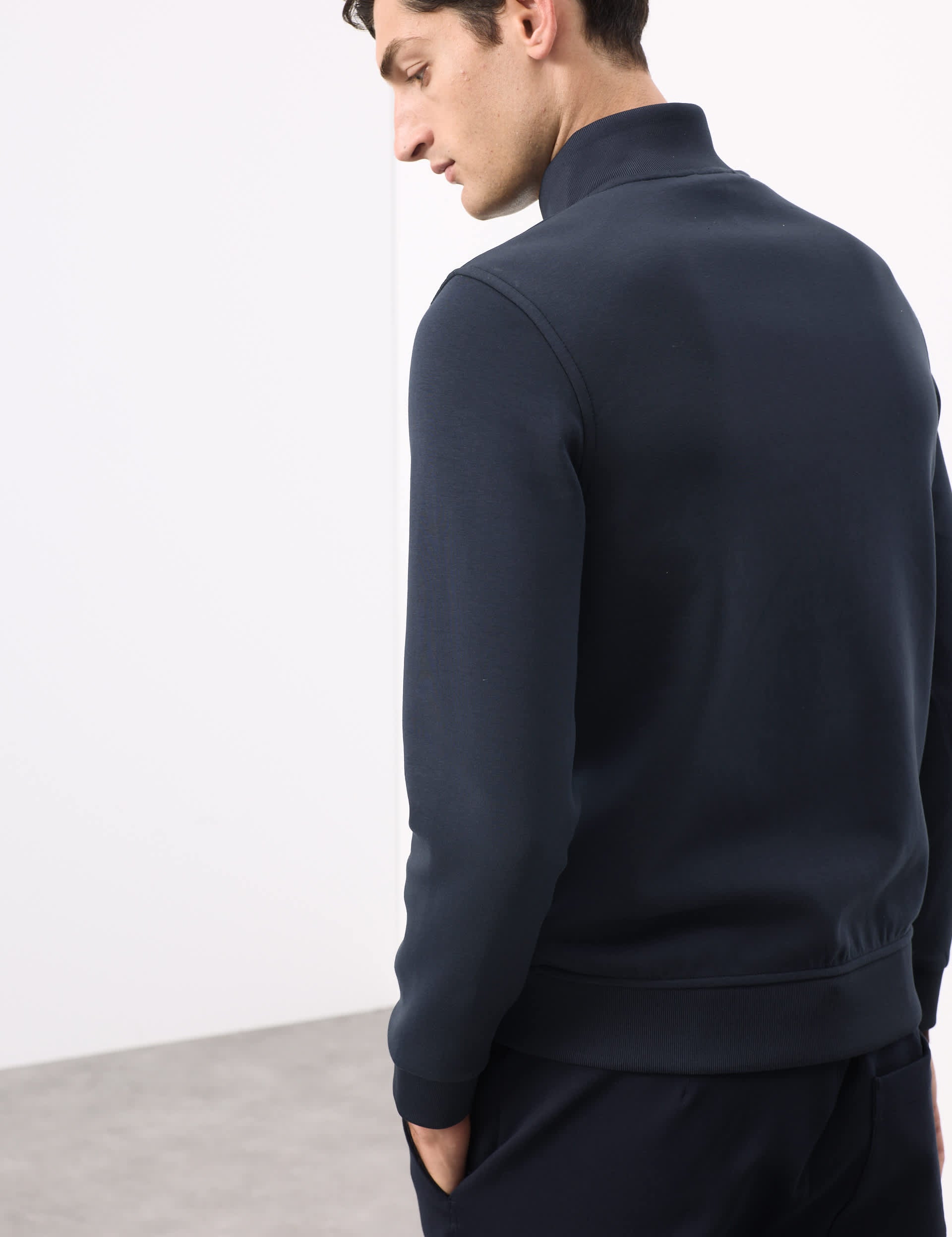 Autograph cotton rich zip-up pocket jacket - British product