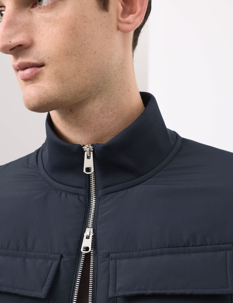 Autograph cotton rich zip-up pocket jacket - British product