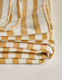 Cotton with Linen Striped Tablecloth