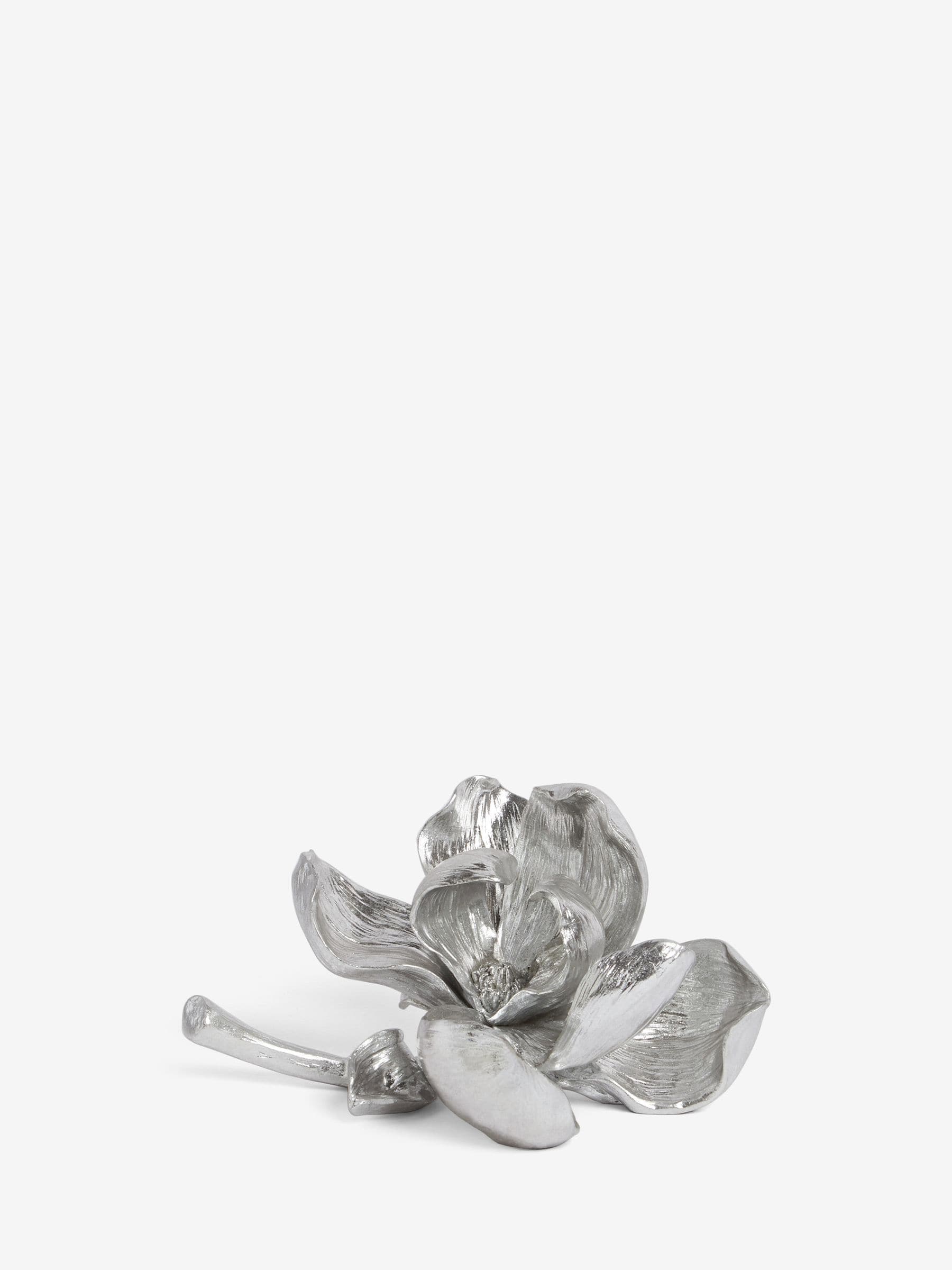 Silver Decorative Flower Ornament