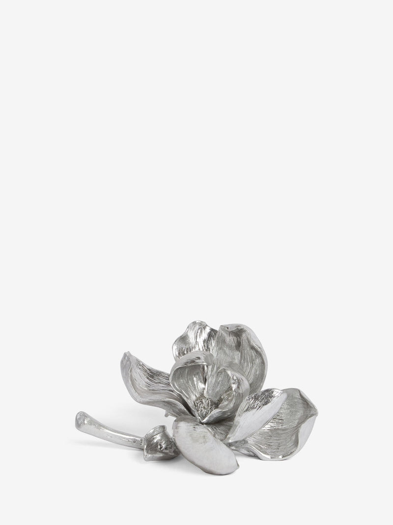 Silver Decorative Flower Ornament