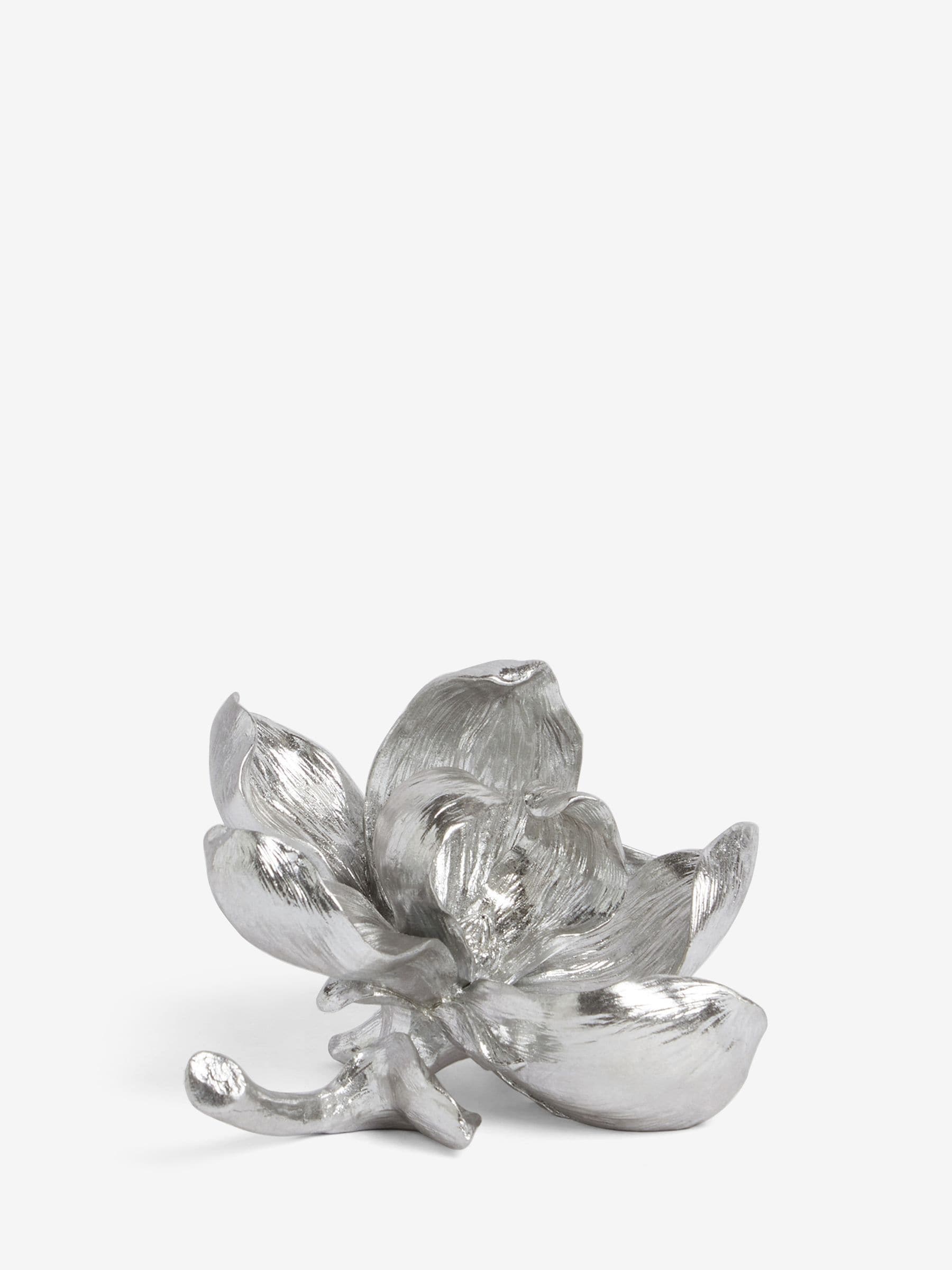 Silver Decorative Flower Ornament