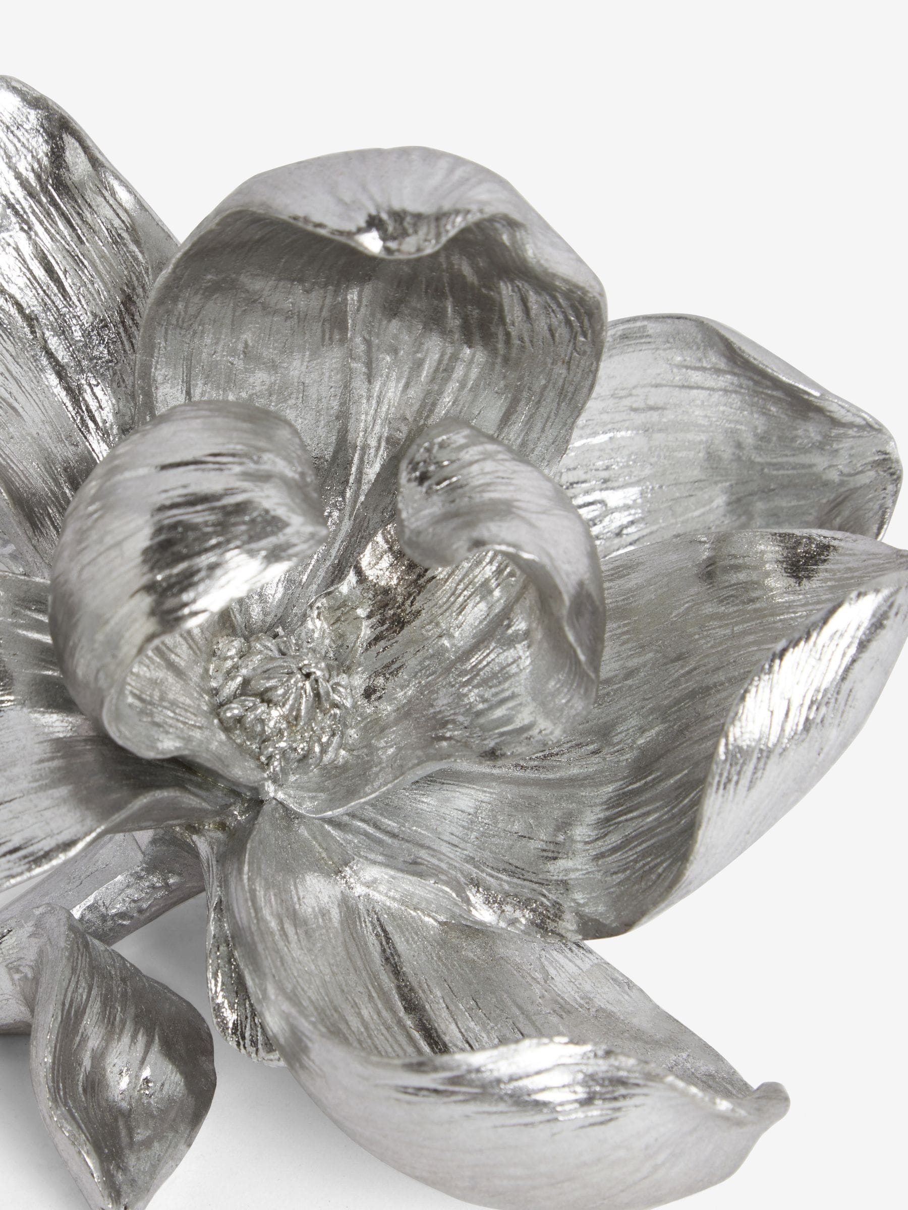 Silver Decorative Flower Ornament