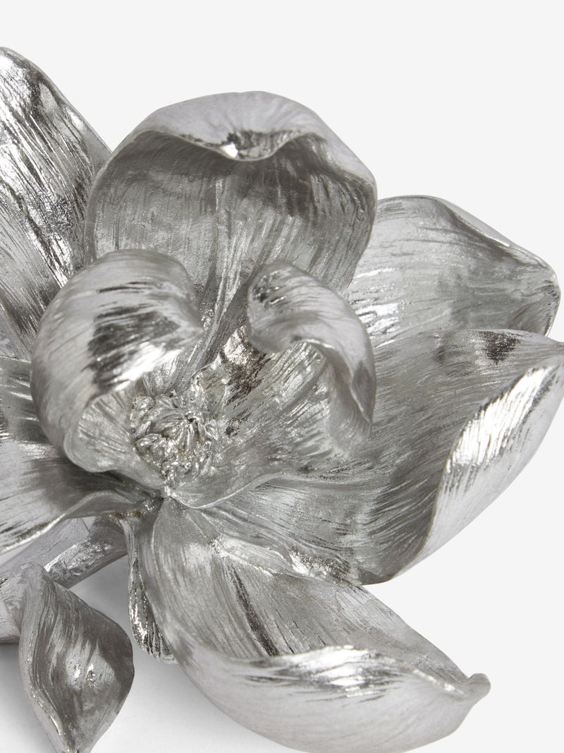 Silver Decorative Flower Ornament