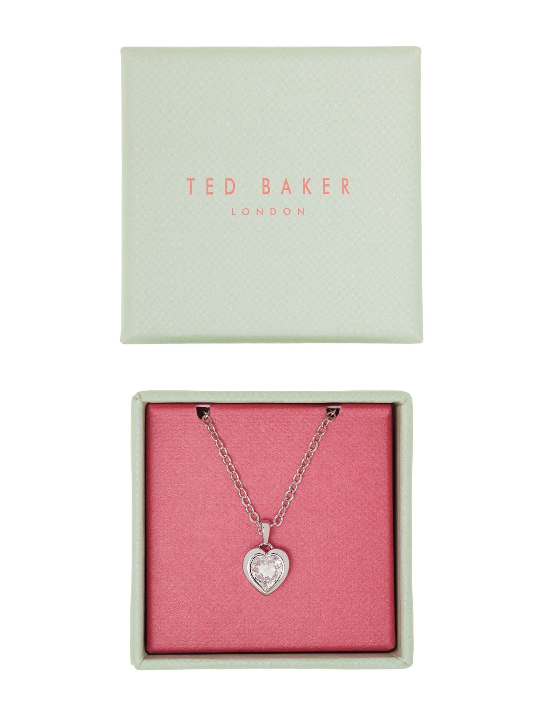 Ted Baker crystal heart pendant necklace, UK version