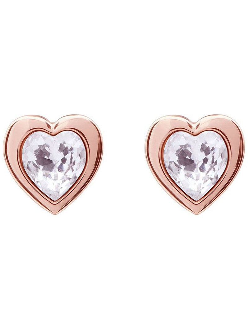 Ted Baker rose gold heart earrings, imported from the UK