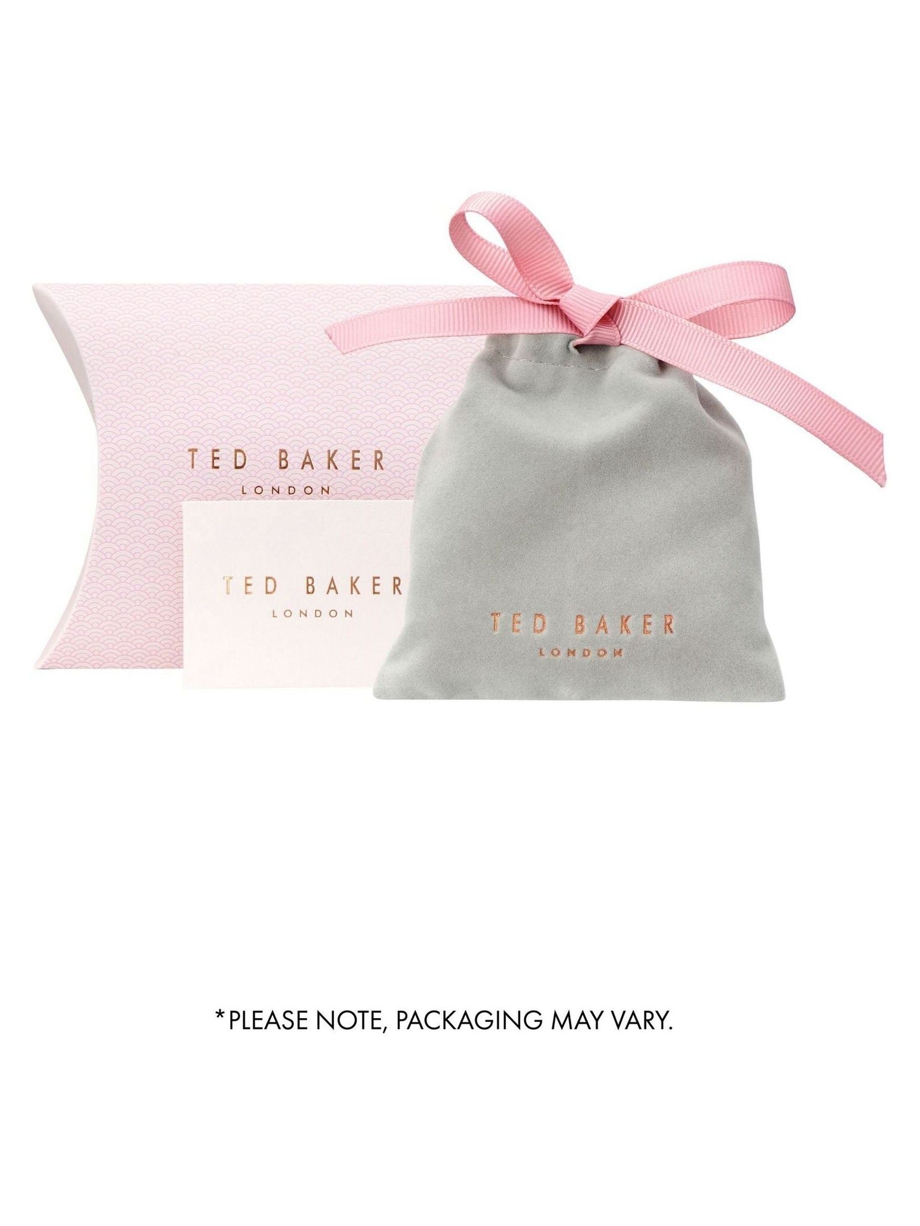 Ted Baker Heart Pendant Necklace Rose Gold Tone 42-47cm (British brand)