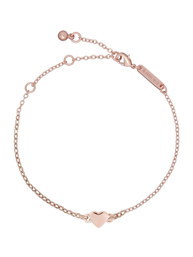Ted Baker Rose Gold Heart Bracelet Adjustable (British brand)