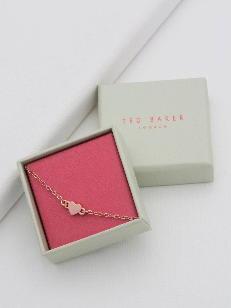Ted Baker Rose Gold Heart Bracelet Adjustable (British brand)