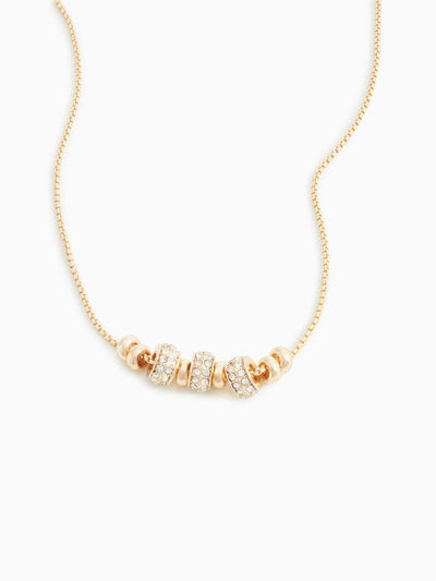 Gold Tone Popcorn Necklace Long Style Multi-row