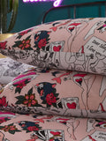 Inked Tattoo Reversible Duvet Cover and Pillowcase Set - British product