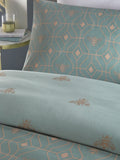 Green Bee Deco reversible duvet cover and pillowcase set - British product