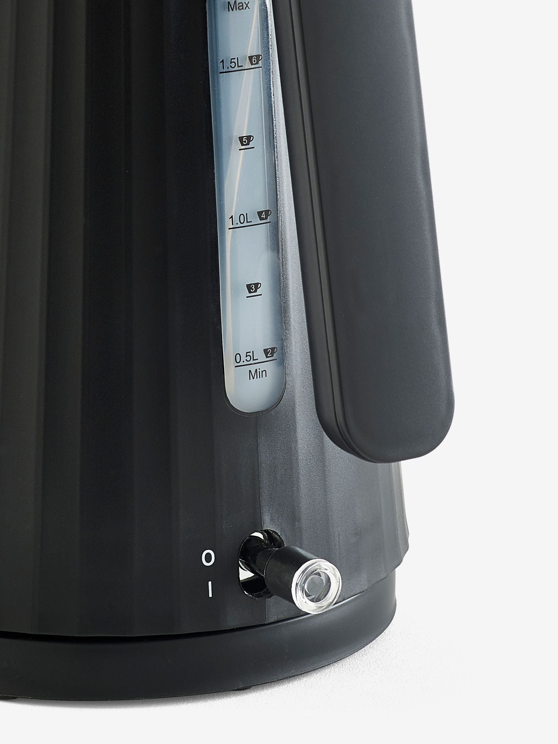 Black sleek electric kettle 1.7 litre - British product