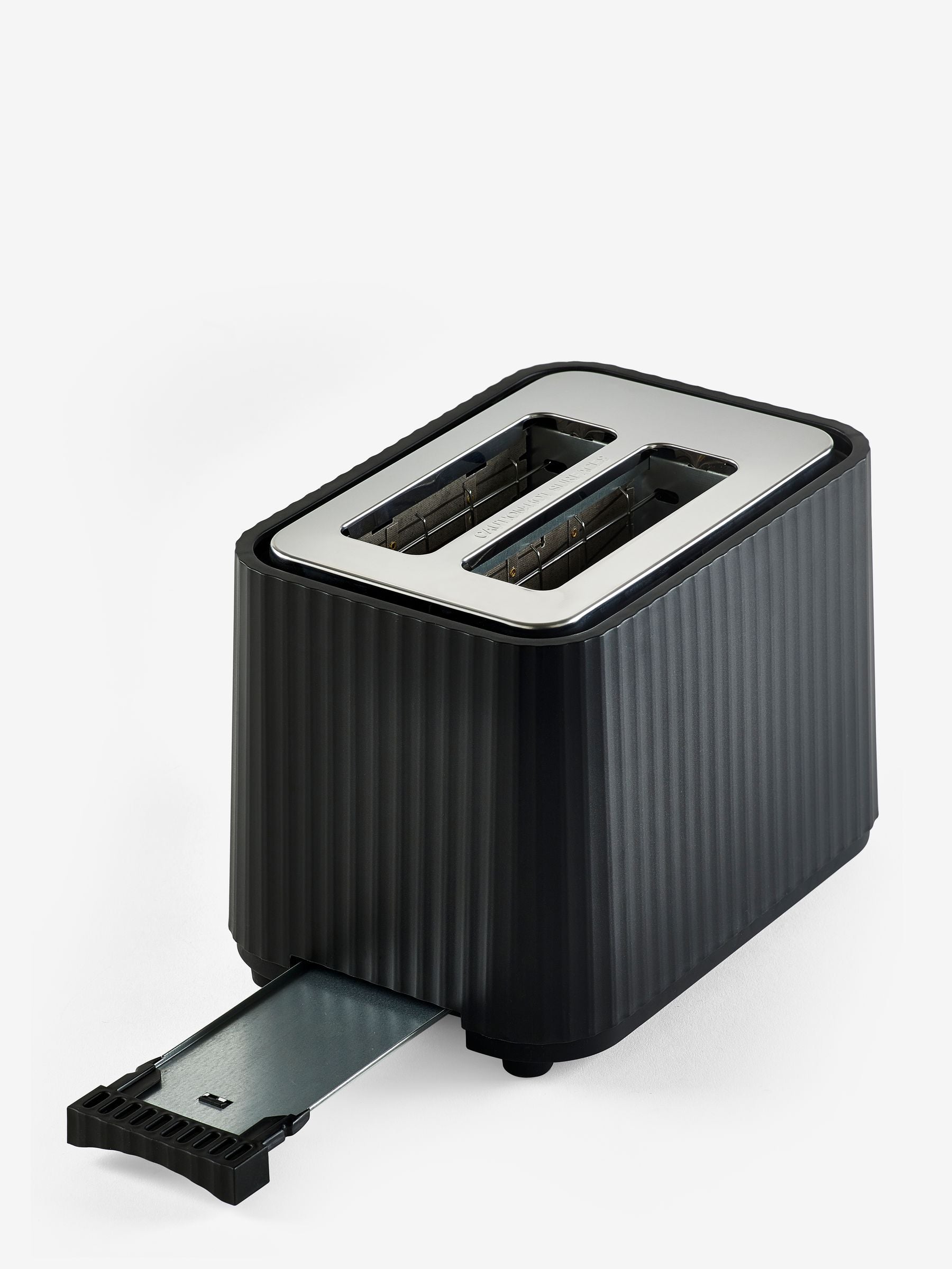 Black sleek 2 slice toaster - British product