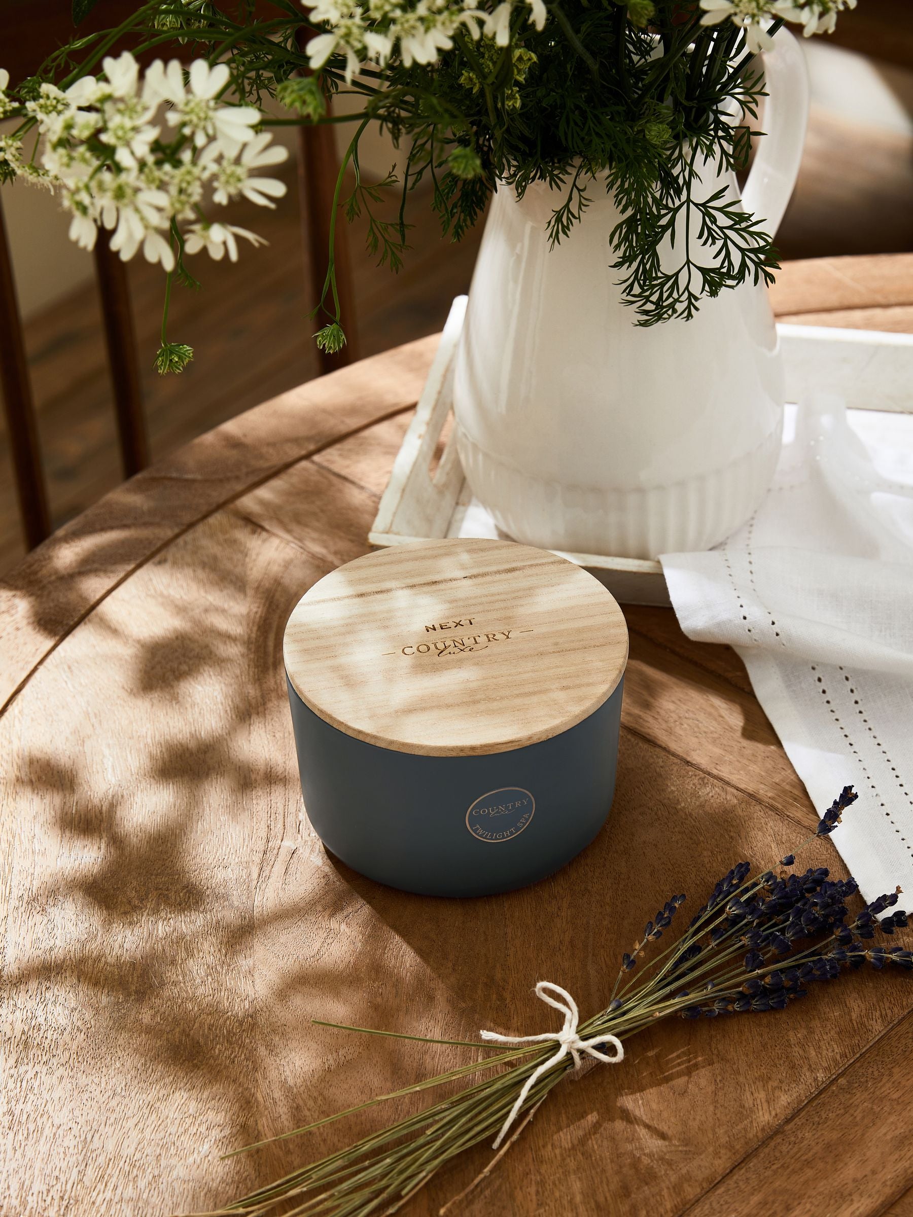 Country Luxe lavender and cardamom 3 wick candle - British product