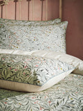 EW by Edinburgh Weavers Green Malory English Floral duvet cover and pillowcase set - British product