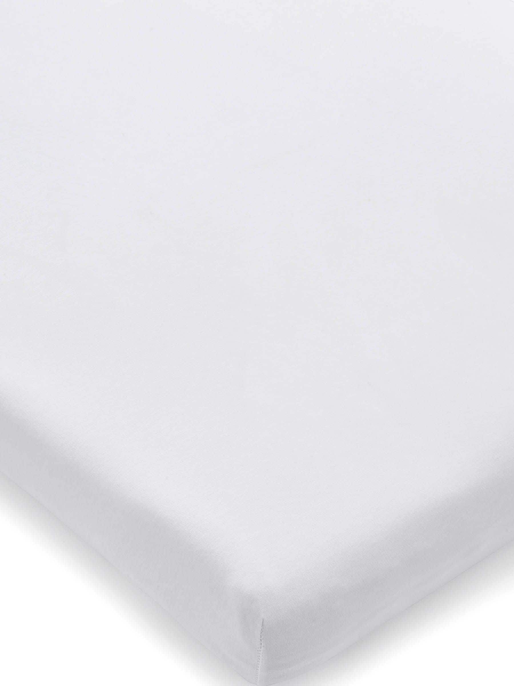 Clair De Lune White Pram 100% Cotton Fitted Sheet