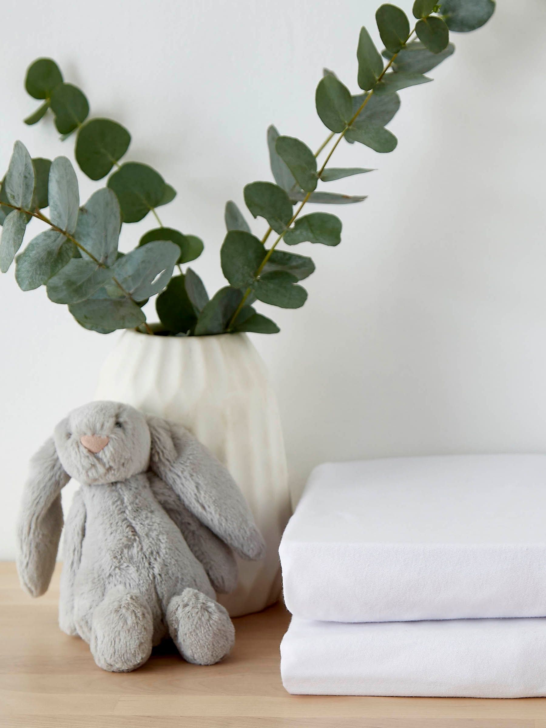 Clair De Lune White Pram 100% Cotton Fitted Sheet
