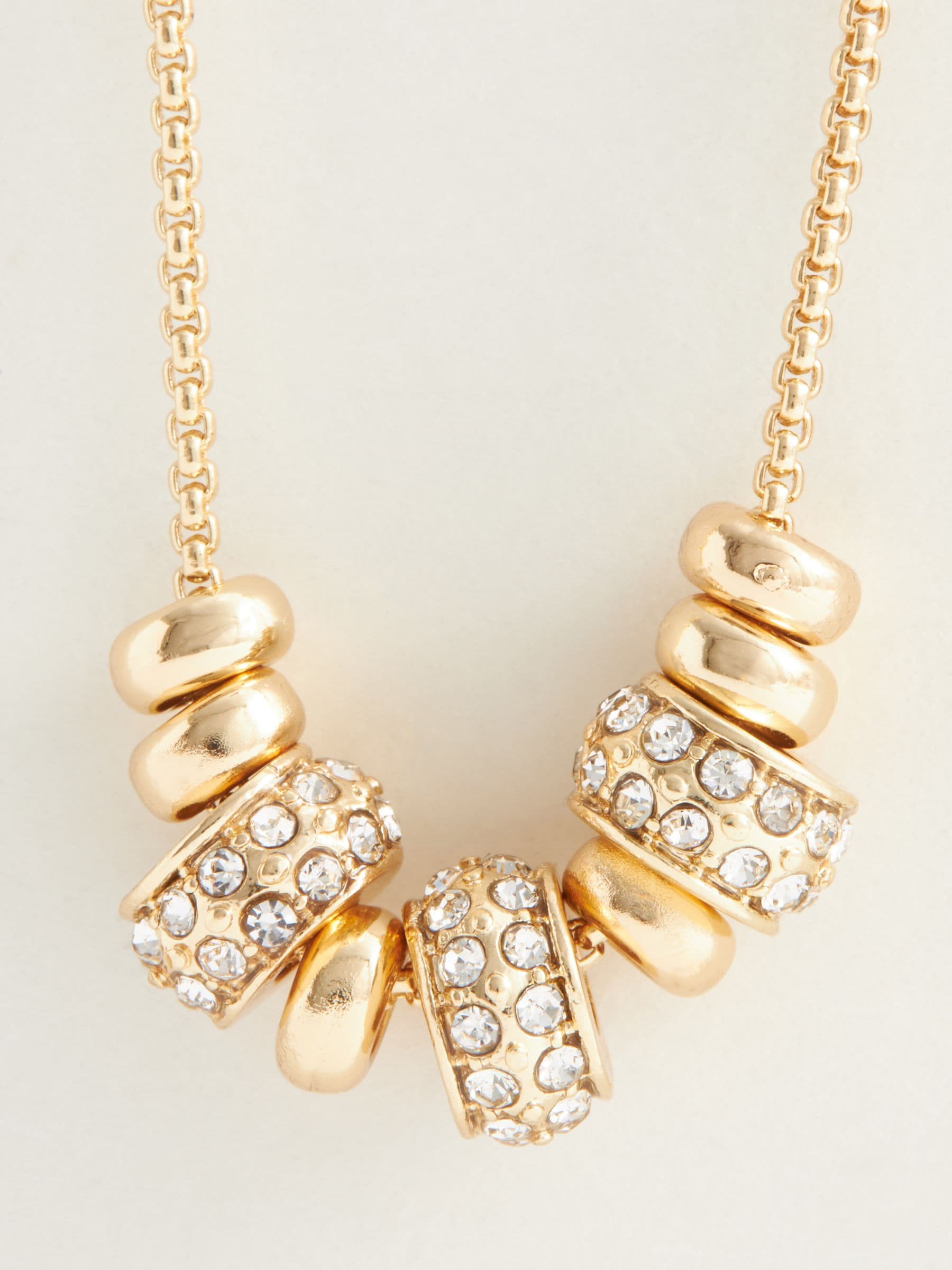 Gold tone sparkle popcorn beaded pully closure bracelet, UK version