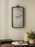 Brompton black rectangular wall clock 53cm x 25.5cm x 5cm - British product