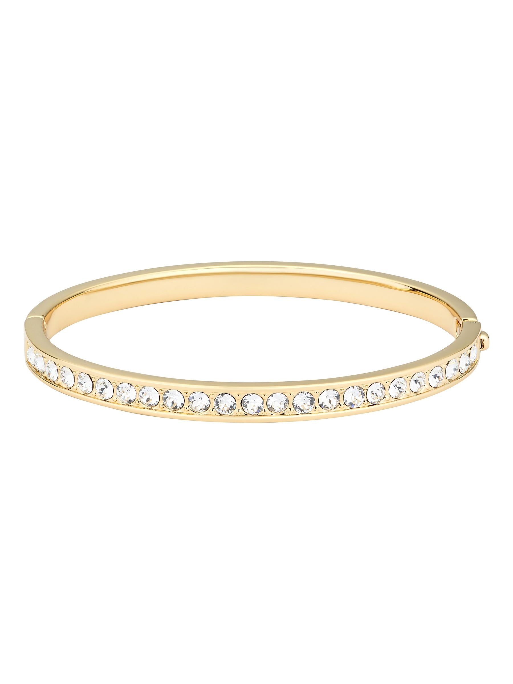 Ted Baker Clemera hinge bangle with clear crystal detailing (British brand)
