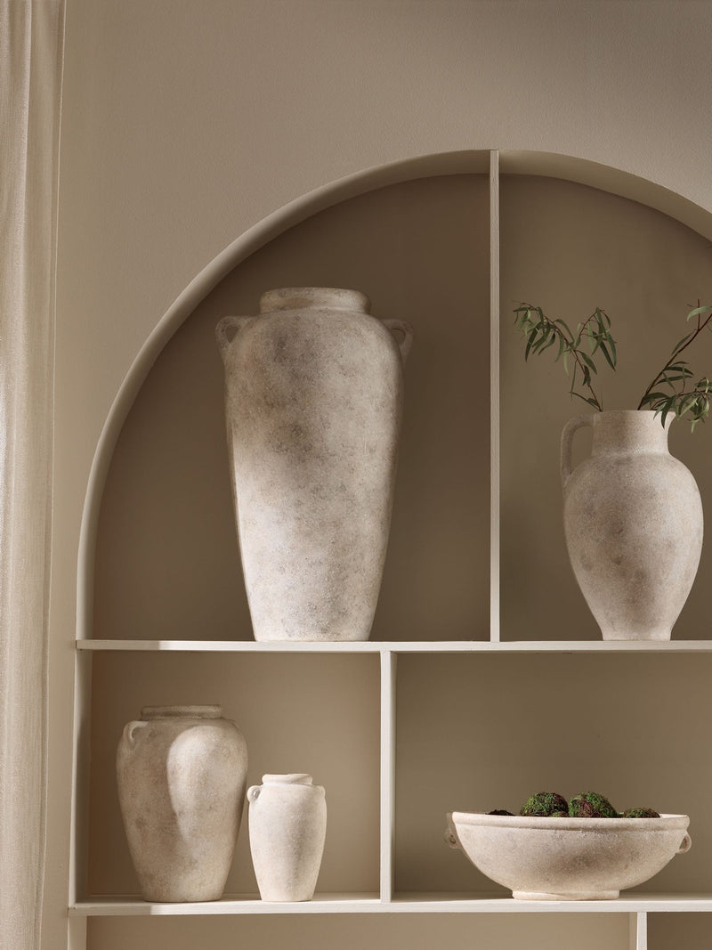 Ceramic Lydford medium textured flower vase, imported from the UK