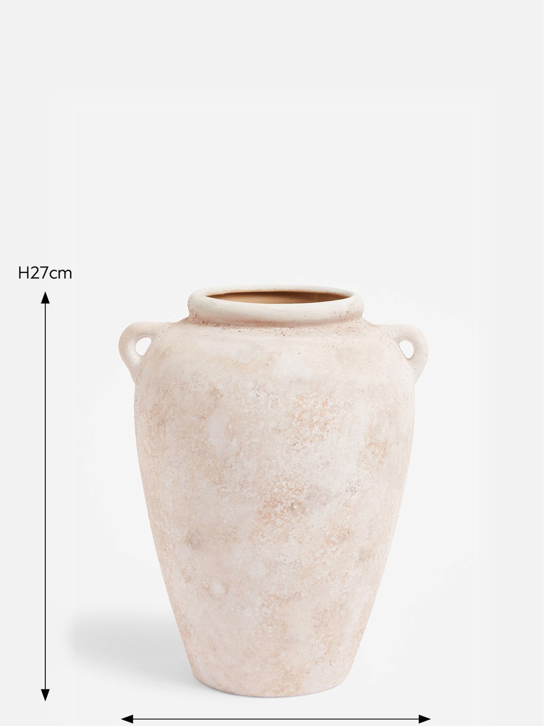 Ceramic Lydford medium textured flower vase, imported from the UK