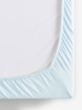 Blue 100% cotton baby fitted sheets 2 pack - British product