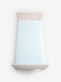 Blue 100% cotton baby fitted sheets 2 pack - British product