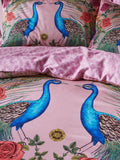 Matthew Williamson Pink Xanadu Peacock duvet cover set, imported from the UK