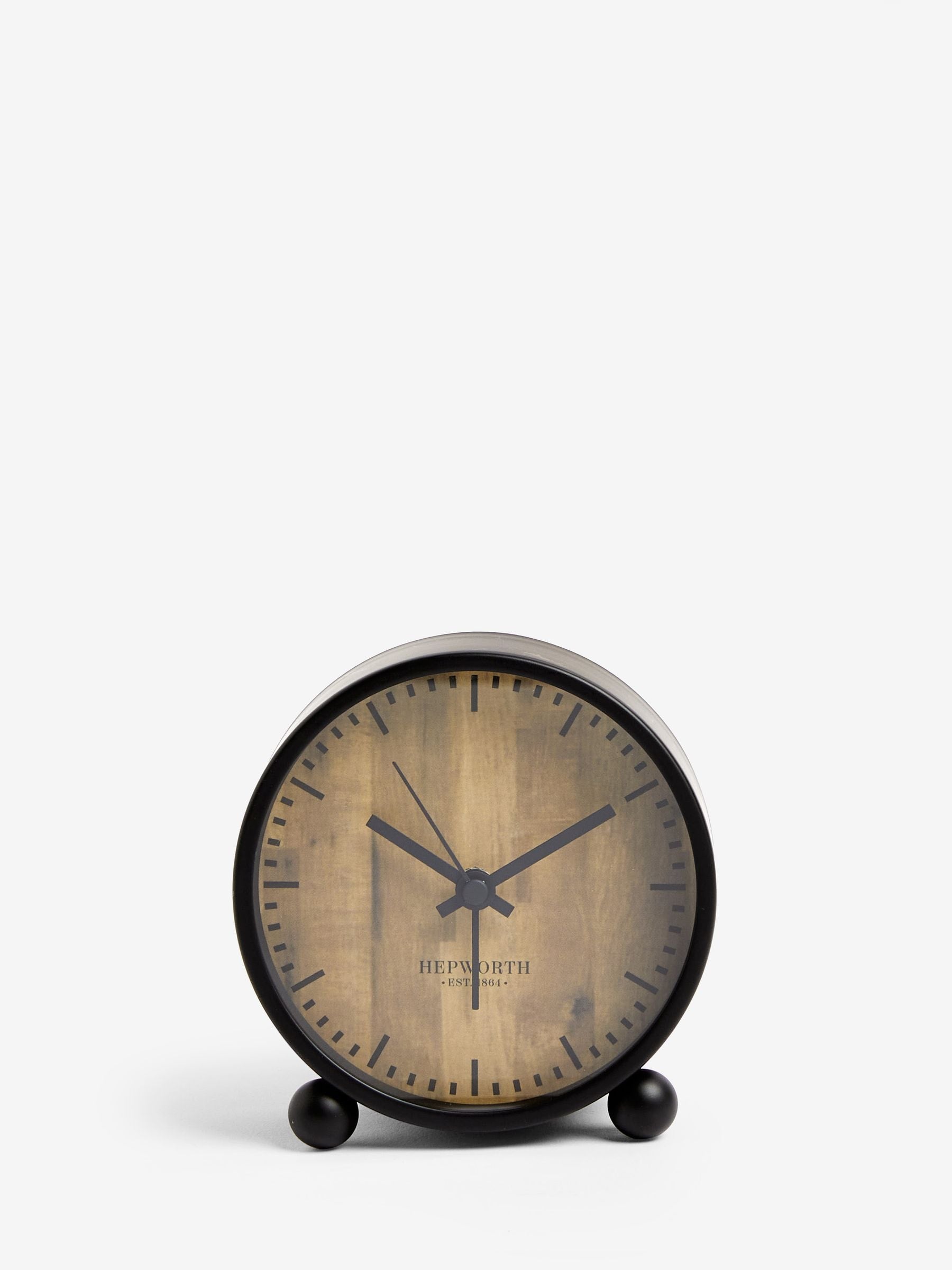 Black Bronx mini alarm clock - British product
