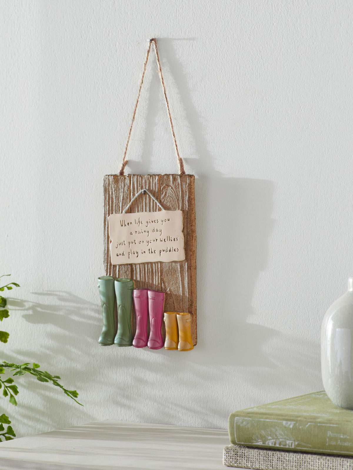 Bright Welly Boot Hanging Decoration