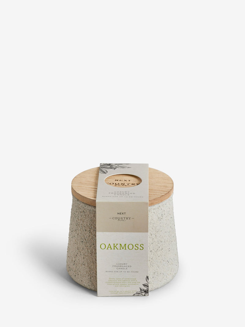 Country Luxe Oakmoss Pink Pepper and Sandalwood Candle - British product
