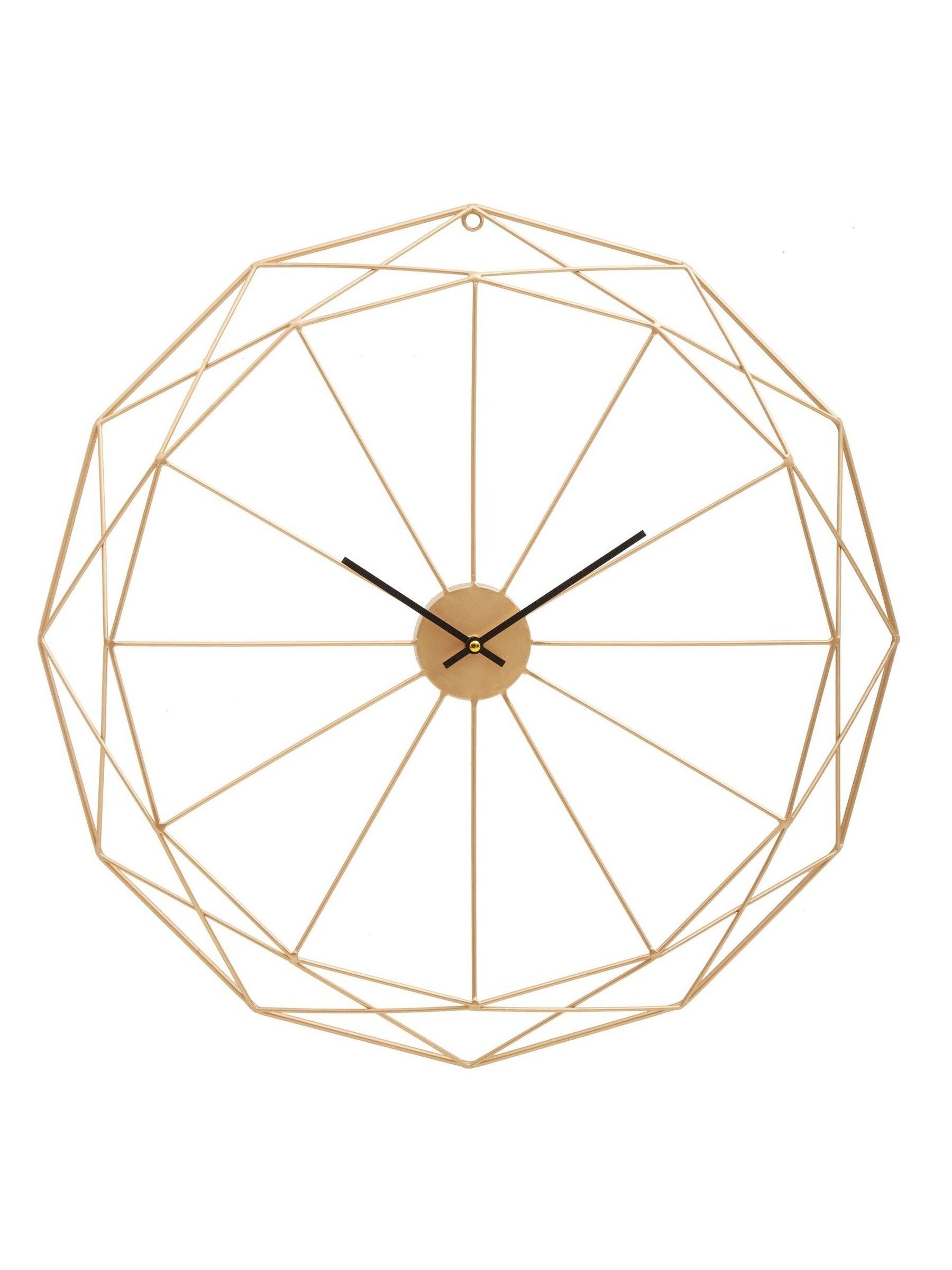 Fifty Five South Gold Genova metal wall clock 60cm - British product