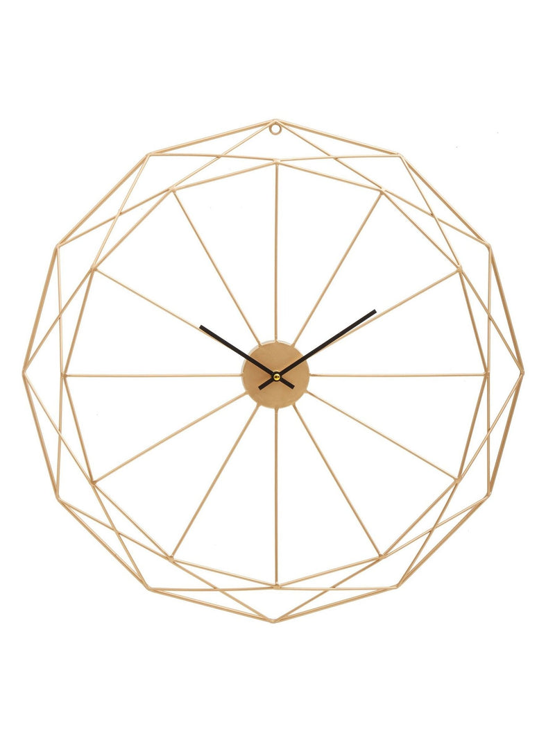 Fifty Five South Gold Genova metal wall clock 60cm - British product