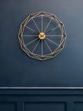 Fifty Five South Gold Genova metal wall clock 60cm - British product