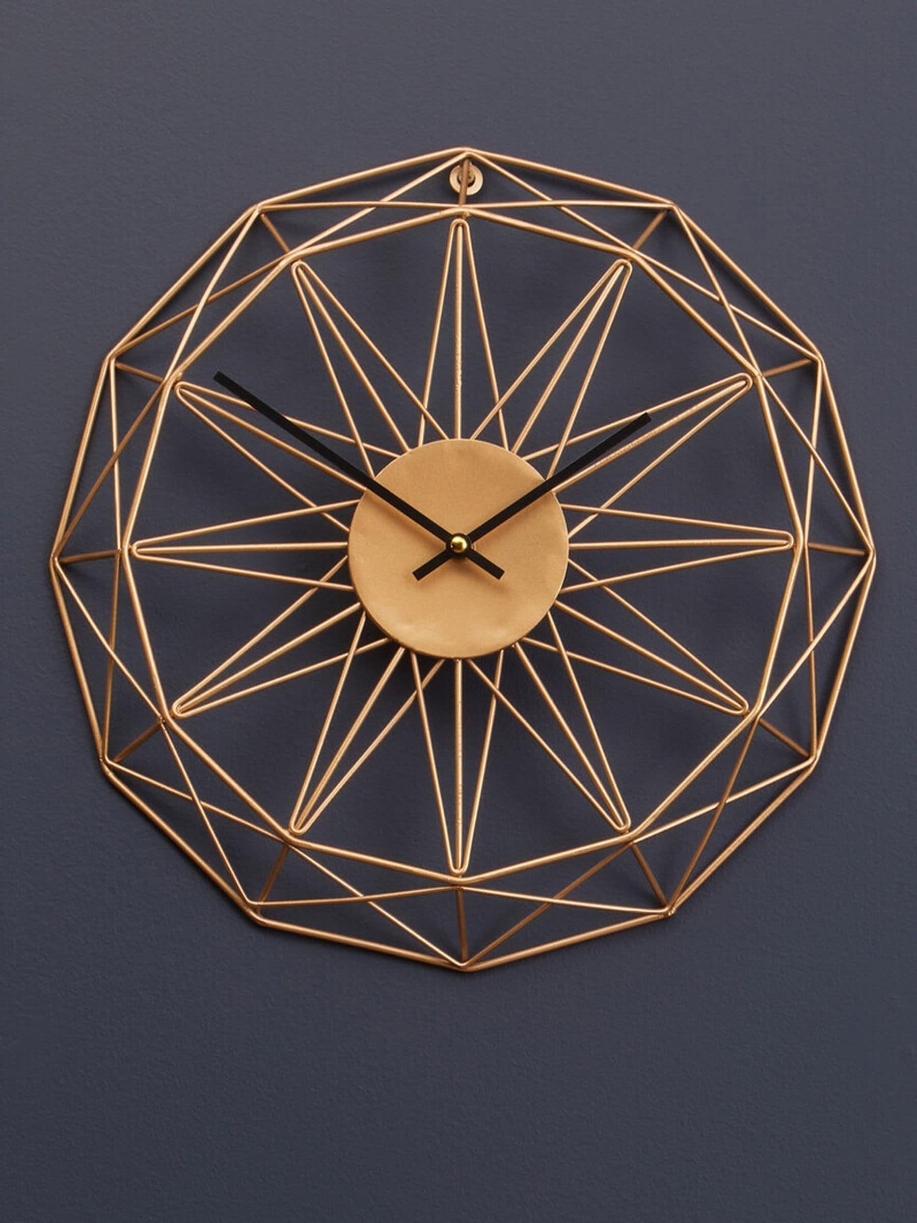 Fifty Five South Gold Genova Metal Wall Clock