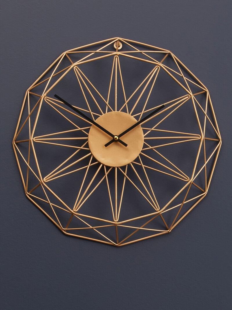 Fifty Five South Gold Genova Metal Wall Clock