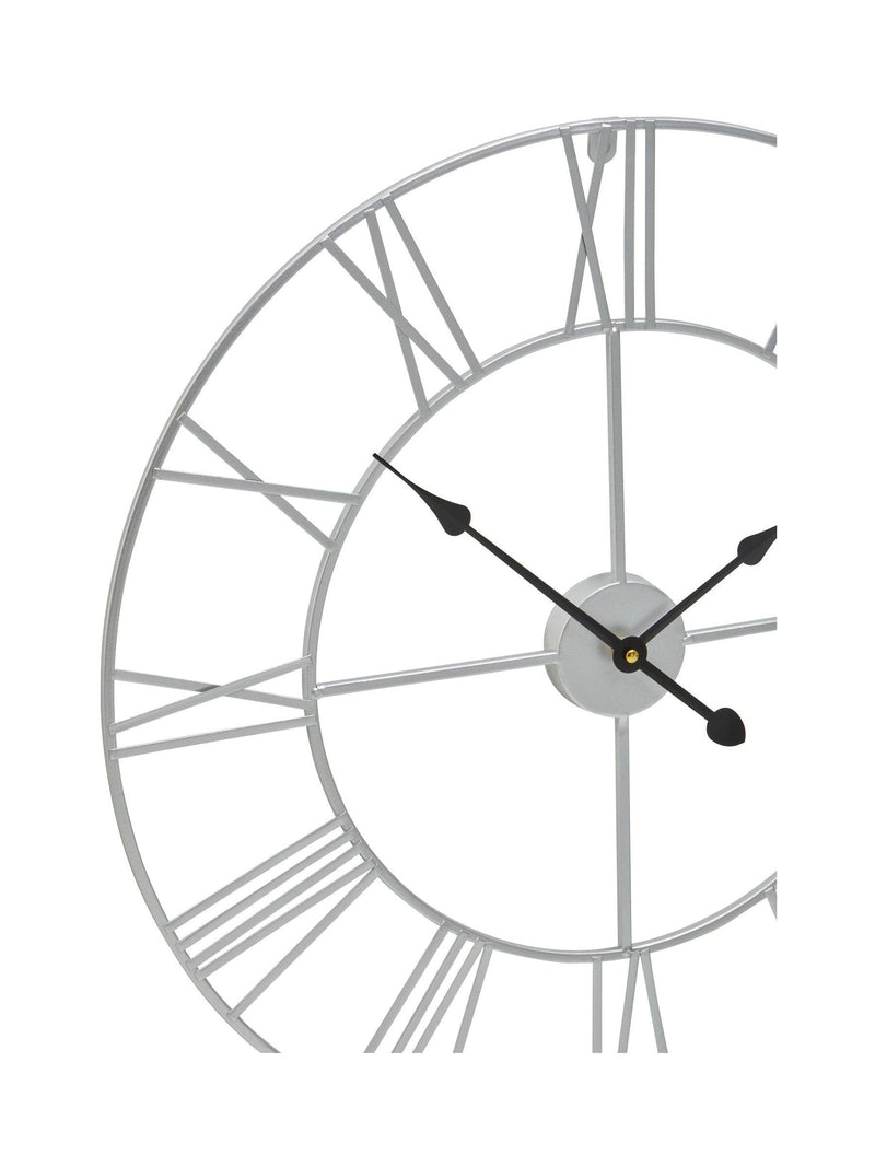 Fifty Five South Silver Genova wall clock 60cm - British product