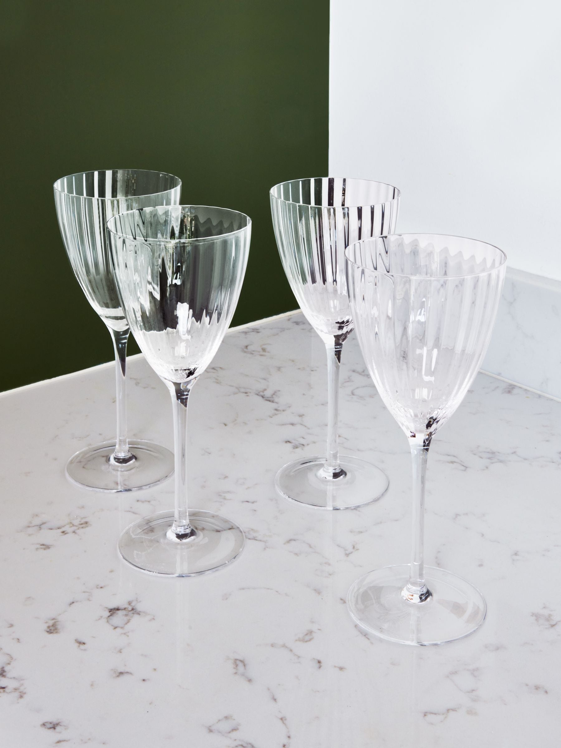 Jasper Conran wine glasses fluted design 4-pack, UK version
