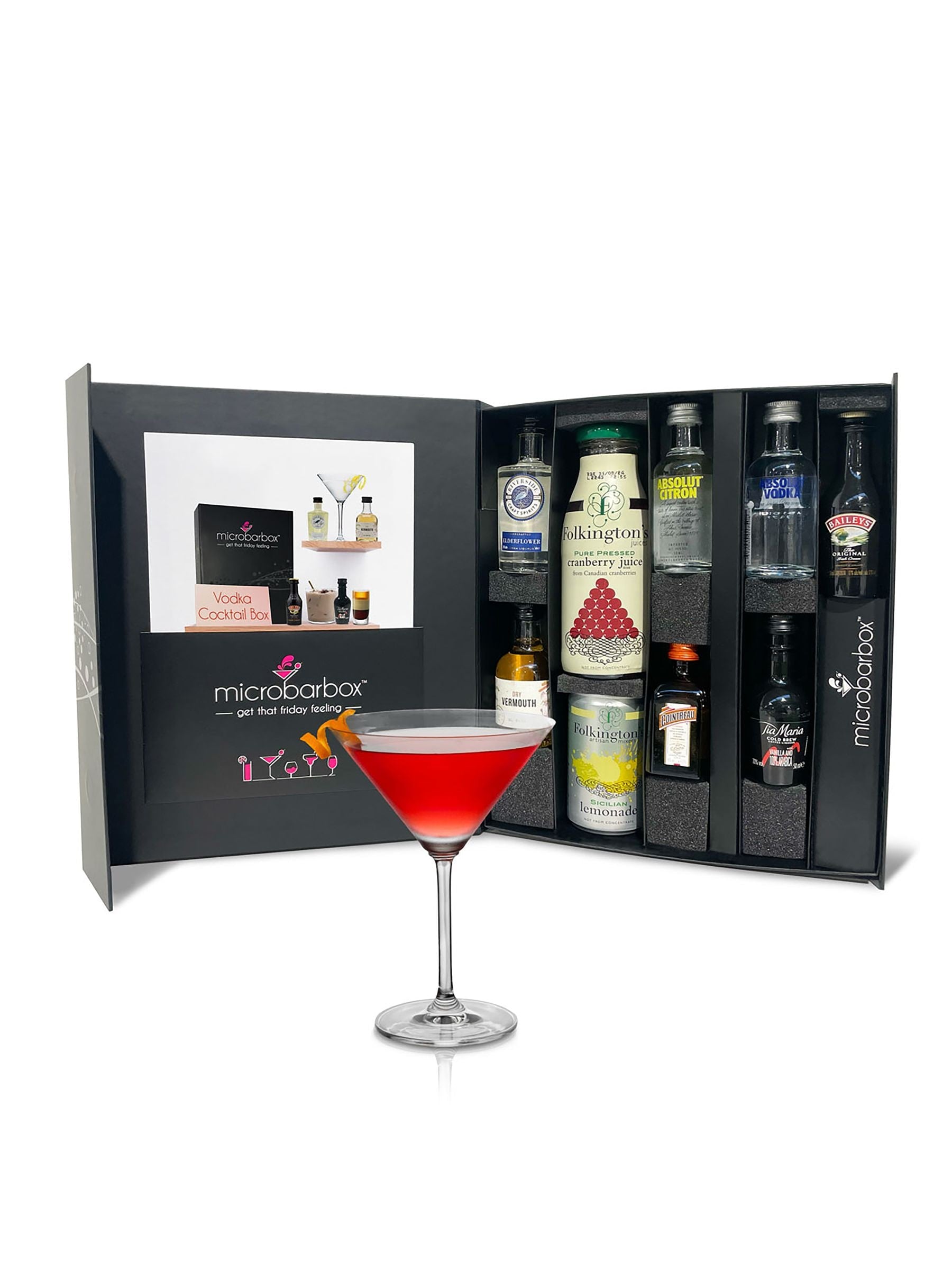 MicroBarBox vodka cocktail set, imported from the UK