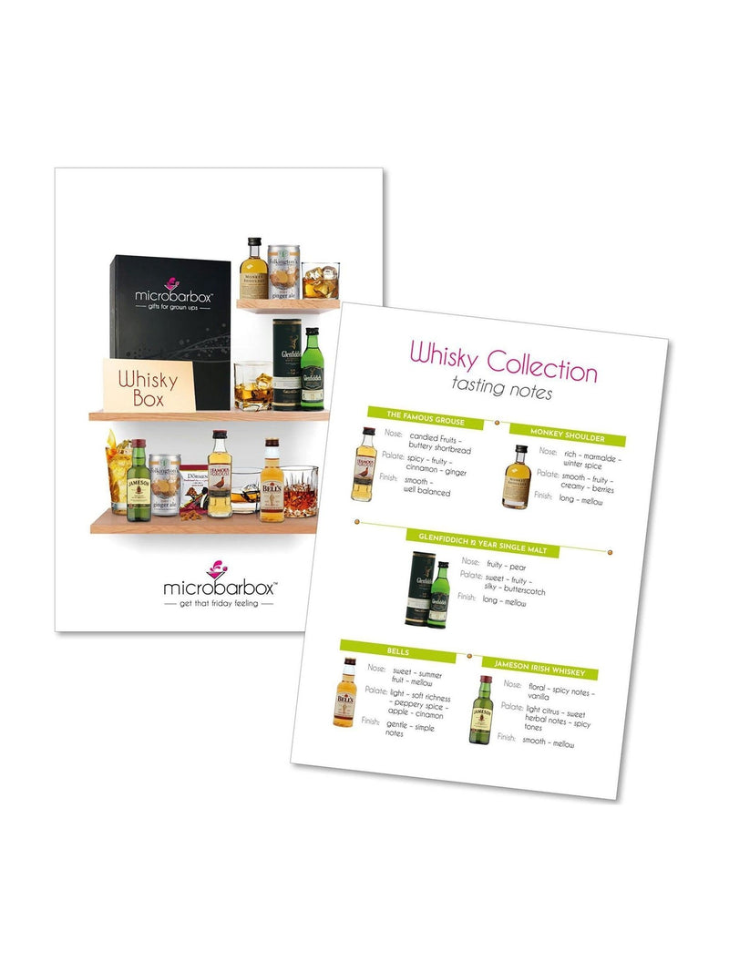 MicroBarBox Whisky Selection and Mixers Gift Set, imported from the UK