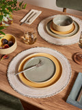 Set of 4 Natural Fringe Placemats