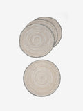 Set of 4 Natural Fringe Placemats
