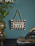 Monochrome No Riff Raff Wall Hanging Sign
