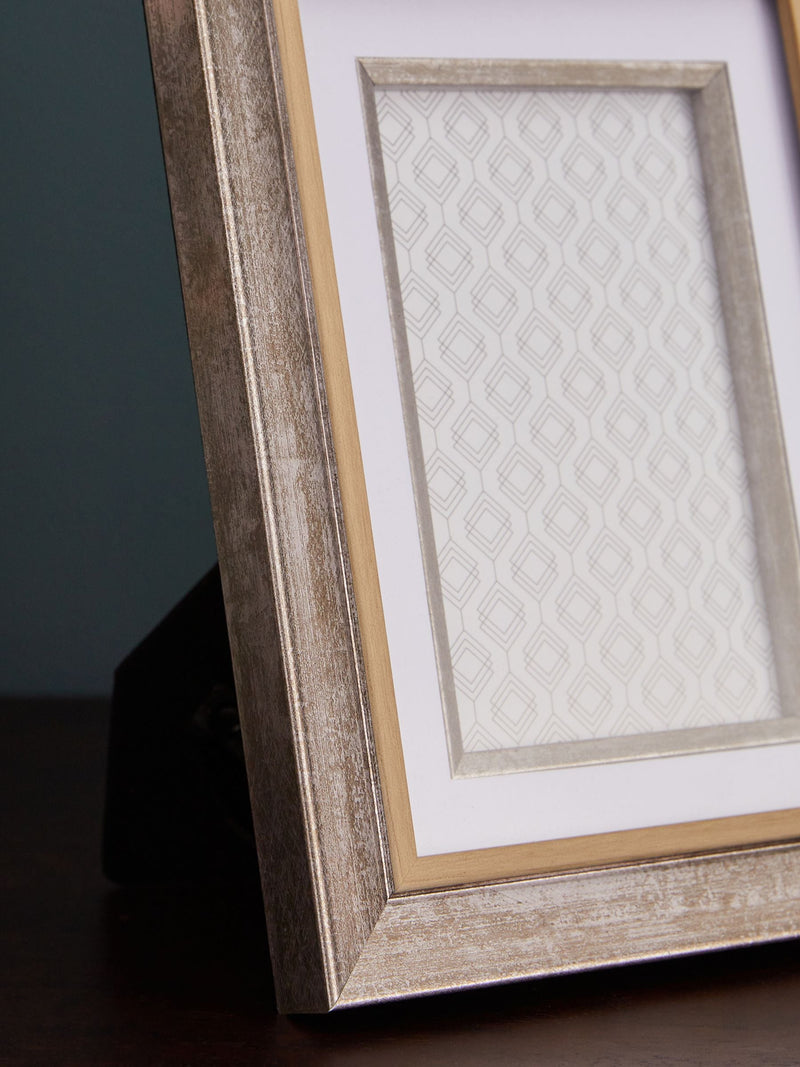 Silver Chic mounted photo frame (British brand)
