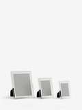 Silver smoke glass photo frame (British brand)