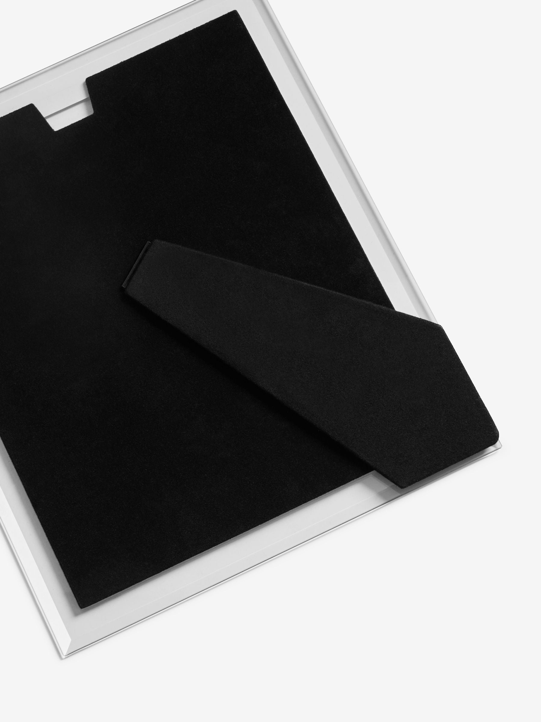 Silver smoke glass photo frame (British brand)